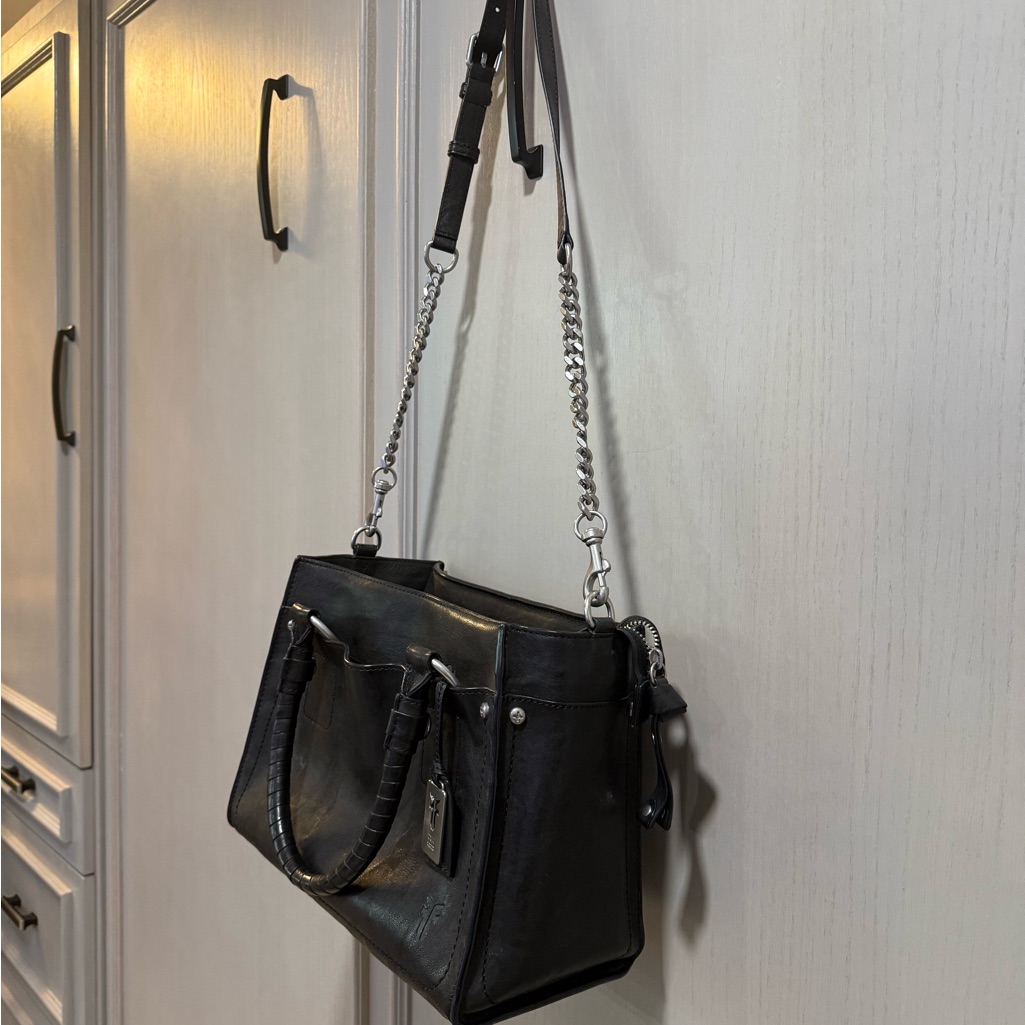 Frye Black Leather Shoulder Bag